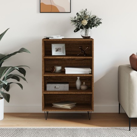 vidaXL Credenza Rovere Marrone 57x35x90 cm in Legno Multistrato