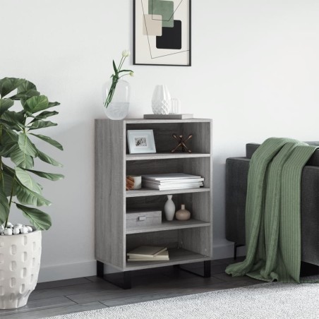 vidaXL Credenza Grigio Sonoma 57x35x90 cm in Legno Multistrato