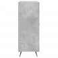 vidaXL Credenza Grigio Cemento 69,5x34x90 cm in Legno Multistrato vidaXL Credenza Grigio Cemento 69,5x34x90 cm in Legno Multistrato