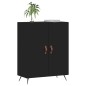 vidaXL Credenza Nera 69,5x34x90 cm in Legno Multistrato vidaXL Credenza Nera 69,5x34x90 cm in Legno Multistrato