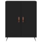 vidaXL Credenza Nera 69,5x34x90 cm in Legno Multistrato vidaXL Credenza Nera 69,5x34x90 cm in Legno Multistrato
