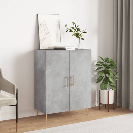 vidaXL Credenza Grigio Cemento 69,5x34x90 cm in Legno Multistrato