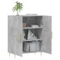 vidaXL Credenza Grigio Cemento 69,5x34x90 cm in Legno Multistrato vidaXL Credenza Grigio Cemento 69,5x34x90 cm in Legno Multistrato