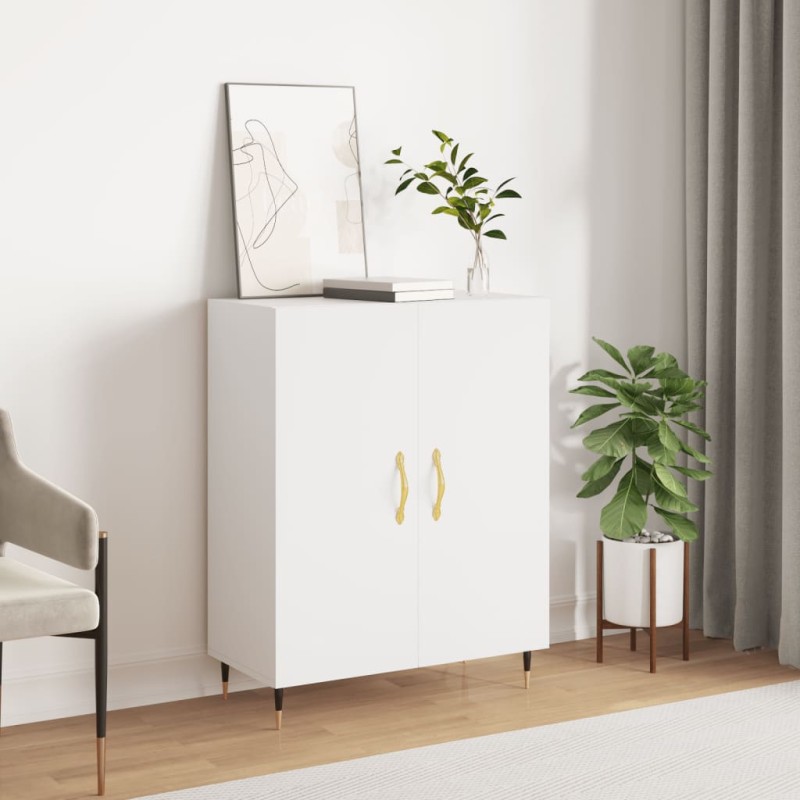 vidaXL Credenza Bianca 69,5x34x90 cm in Legno Multistrato vidaXL Credenza Bianca 69,5x34x90 cm in Legno Multistrato