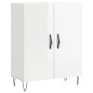 vidaXL Credenza 69,5x34x90 cm in Legno Multistrato Bianco Lucido vidaXL Credenza 69,5x34x90 cm in Legno Multistrato Bianco Lucido