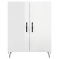 vidaXL Credenza 69,5x34x90 cm in Legno Multistrato Bianco Lucido vidaXL Credenza 69,5x34x90 cm in Legno Multistrato Bianco Lucido
