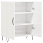 vidaXL Credenza 69,5x34x90 cm in Legno Multistrato Bianco Lucido vidaXL Credenza 69,5x34x90 cm in Legno Multistrato Bianco Lucido