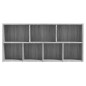 Libreria Grigio Sonoma 50x25x106 cm Libreria Grigio Sonoma 50x25x106 cm