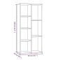 Libreria Grigio Sonoma 50x25x106 cm Libreria Grigio Sonoma 50x25x106 cm