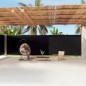 Tenda da Sole Laterale Retrattile Nera 220x1200 cm Tenda da Sole Laterale Retrattile Nera 220x1200 cm
