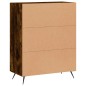 vidaXL Credenza Rovere Fumo 69,5x34x90 cm in Legno Multistrato vidaXL Credenza Rovere Fumo 69,5x34x90 cm in Legno Multistrato