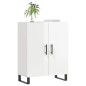 vidaXL Credenza 69,5x34x90 cm in Legno Multistrato Bianco Lucido vidaXL Credenza 69,5x34x90 cm in Legno Multistrato Bianco Lucido