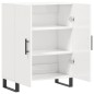 vidaXL Credenza 69,5x34x90 cm in Legno Multistrato Bianco Lucido vidaXL Credenza 69,5x34x90 cm in Legno Multistrato Bianco Lucido