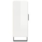 vidaXL Credenza 69,5x34x90 cm in Legno Multistrato Bianco Lucido vidaXL Credenza 69,5x34x90 cm in Legno Multistrato Bianco Lucido