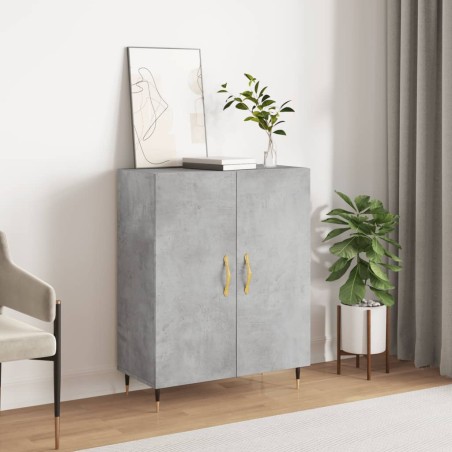 vidaXL Credenza Grigio Cemento 69,5x34x90 cm in Legno Multistrato