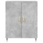 vidaXL Credenza Grigio Cemento 69,5x34x90 cm in Legno Multistrato vidaXL Credenza Grigio Cemento 69,5x34x90 cm in Legno Multistrato