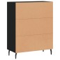 vidaXL Credenza Nera 69,5x34x90 cm in Legno Multistrato vidaXL Credenza Nera 69,5x34x90 cm in Legno Multistrato
