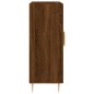 vidaXL Credenza Rovere Marrone 69,5x34x90 cm in Legno Multistrato