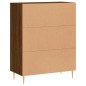 vidaXL Credenza Rovere Marrone 69,5x34x90 cm in Legno Multistrato