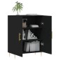 vidaXL Credenza Nera 69,5x34x90 cm in Legno Multistrato vidaXL Credenza Nera 69,5x34x90 cm in Legno Multistrato
