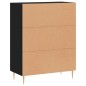 vidaXL Credenza Nera 69,5x34x90 cm in Legno Multistrato vidaXL Credenza Nera 69,5x34x90 cm in Legno Multistrato
