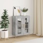 vidaXL Credenza Grigio Cemento 69,5x34x90 cm in Legno Multistrato vidaXL Credenza Grigio Cemento 69,5x34x90 cm in Legno Multistrato