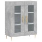 vidaXL Credenza Grigio Cemento 69,5x34x90 cm in Legno Multistrato vidaXL Credenza Grigio Cemento 69,5x34x90 cm in Legno Multistrato