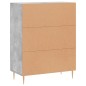 vidaXL Credenza Grigio Cemento 69,5x34x90 cm in Legno Multistrato vidaXL Credenza Grigio Cemento 69,5x34x90 cm in Legno Multistrato