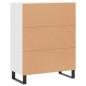 vidaXL Credenza Bianca 69,5x34x90 cm in Legno Multistrato vidaXL Credenza Bianca 69,5x34x90 cm in Legno Multistrato