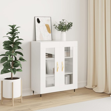vidaXL Credenza Bianca 69,5x34x90 cm in Legno Multistrato