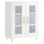 vidaXL Credenza 69,5x34x90 cm in Legno Multistrato Bianco Lucido vidaXL Credenza 69,5x34x90 cm in Legno Multistrato Bianco Lucido