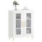 vidaXL Credenza 69,5x34x90 cm in Legno Multistrato Bianco Lucido vidaXL Credenza 69,5x34x90 cm in Legno Multistrato Bianco Lucido