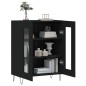 vidaXL Credenza Nera 69,5x34x90 cm in Legno Multistrato vidaXL Credenza Nera 69,5x34x90 cm in Legno Multistrato