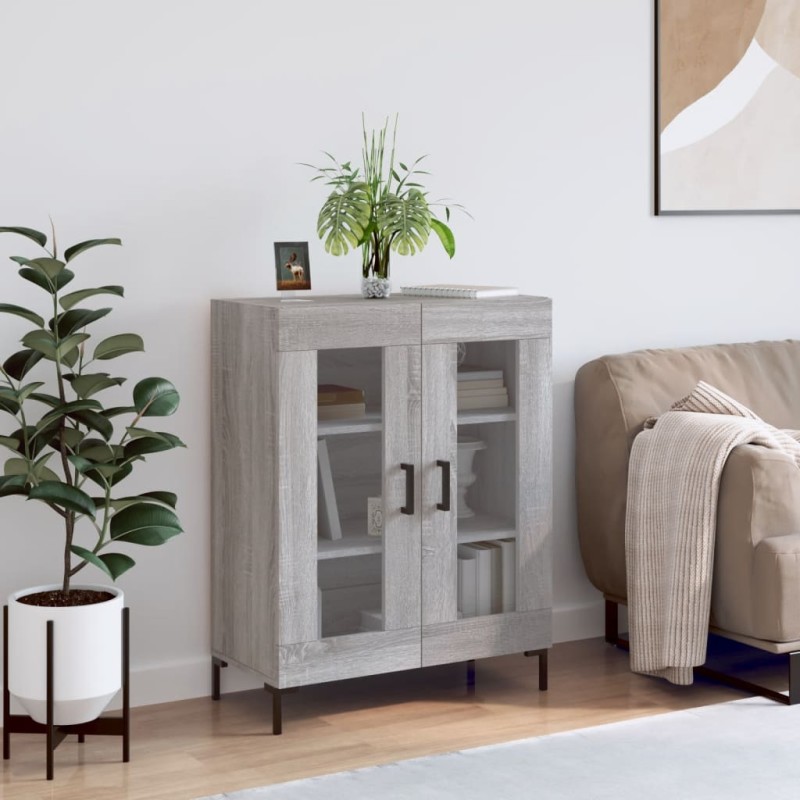 vidaXL Credenza Grigio Sonoma 69,5x34x90 cm in Legno Multistrato vidaXL Credenza Grigio Sonoma 69,5x34x90 cm in Legno Multistrato