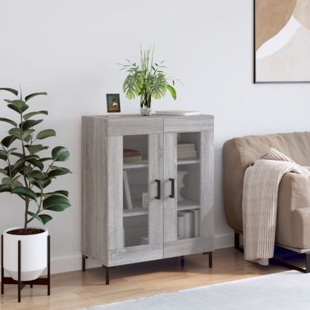 vidaXL Credenza Grigio Sonoma 69,5x34x90 cm in Legno Multistrato