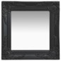 Specchio da Parete Stile Barocco 40x40 cm Nero Specchio da Parete Stile Barocco 40x40 cm Nero