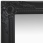 Specchio da Parete Stile Barocco 40x40 cm Nero Specchio da Parete Stile Barocco 40x40 cm Nero