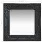 Specchio da Parete Stile Barocco 40x40 cm Nero Specchio da Parete Stile Barocco 40x40 cm Nero