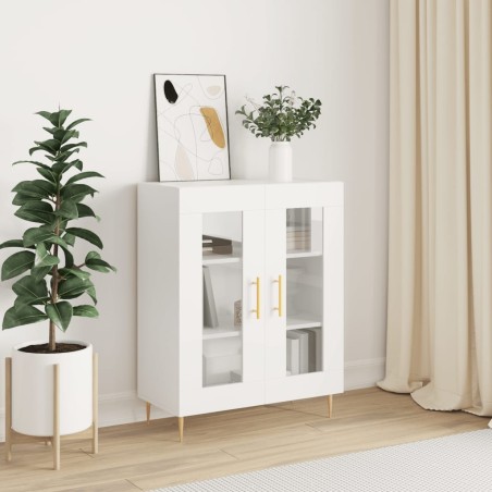 vidaXL Credenza Bianca 69,5x34x90 cm in Legno Multistrato