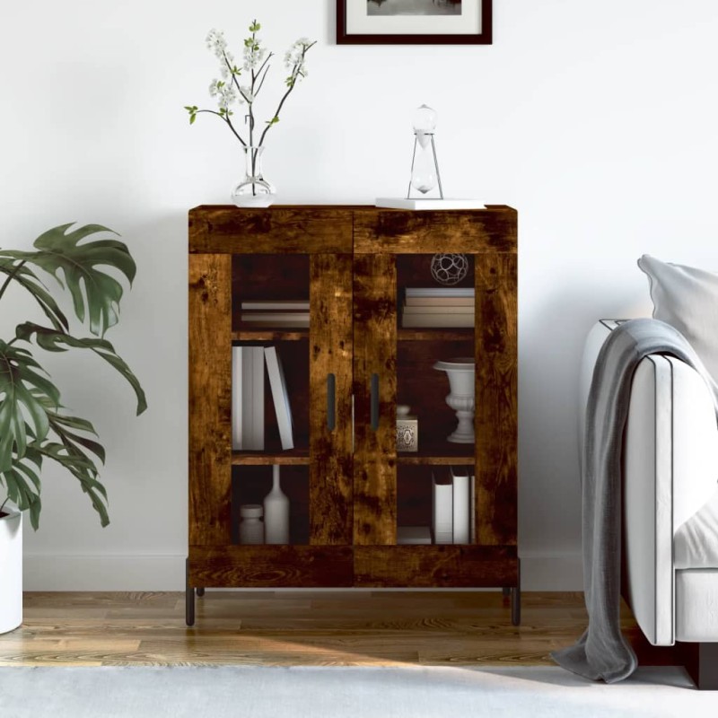 vidaXL Credenza Rovere Fumo 69,5x34x90 cm in Legno Multistrato vidaXL Credenza Rovere Fumo 69,5x34x90 cm in Legno Multistrato