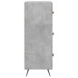 vidaXL Credenza Grigio Cemento 69,5x34x90 cm in Legno Multistrato vidaXL Credenza Grigio Cemento 69,5x34x90 cm in Legno Multistrato