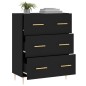 vidaXL Credenza Nera 69,5x34x90 cm in Legno Multistrato vidaXL Credenza Nera 69,5x34x90 cm in Legno Multistrato