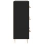 vidaXL Credenza Nera 69,5x34x90 cm in Legno Multistrato vidaXL Credenza Nera 69,5x34x90 cm in Legno Multistrato