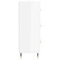 vidaXL Credenza 69,5x34x90 cm in Legno Multistrato Bianco Lucido vidaXL Credenza 69,5x34x90 cm in Legno Multistrato Bianco Lucido