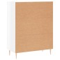 vidaXL Credenza 69,5x34x90 cm in Legno Multistrato Bianco Lucido vidaXL Credenza 69,5x34x90 cm in Legno Multistrato Bianco Lucido