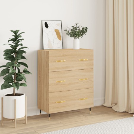 vidaXL Credenza Rovere Sonoma 69,5x34x90 cm in Legno Multistrato