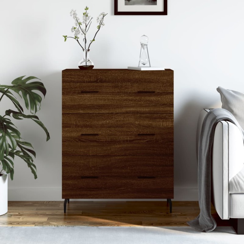 vidaXL Credenza Rovere Marrone 69,5x34x90 cm in Legno Multistrato vidaXL Credenza Rovere Marrone 69,5x34x90 cm in Legno Multistrato