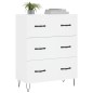 vidaXL Credenza Bianca 69,5x34x90 cm in Legno Multistrato vidaXL Credenza Bianca 69,5x34x90 cm in Legno Multistrato