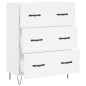 vidaXL Credenza Bianca 69,5x34x90 cm in Legno Multistrato vidaXL Credenza Bianca 69,5x34x90 cm in Legno Multistrato