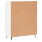 vidaXL Cassettiera Bianca 69,5x34x90 cm in Legno Multistrato vidaXL Cassettiera Bianca 69,5x34x90 cm in Legno Multistrato